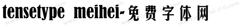 tensetype meihei字体转换